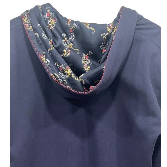 Sandro Paris Hoodie Jacket Reversible Zip-up H16 Issey Marine Size 3 (L) Tiger - Picture 8 of 10